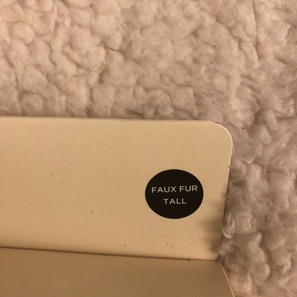 UGG Faux Fur Tall Rain Boot Socks Black MSRP $59 - Picture 7 of 8